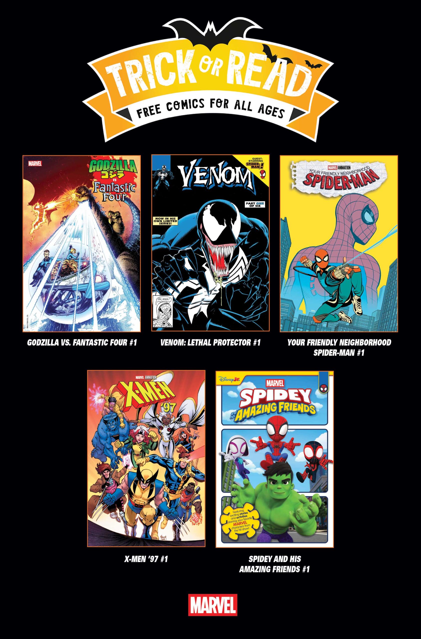 MARVEL'S 2025 HALLOWEEN TRICK-OR-READ TITLES OFFER THRILLING